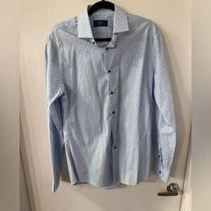 1901 Men 15 1/2  Long Sleeve Casual Button Down Trim Fit Shirt